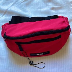 Pink and black puma Fanny pack